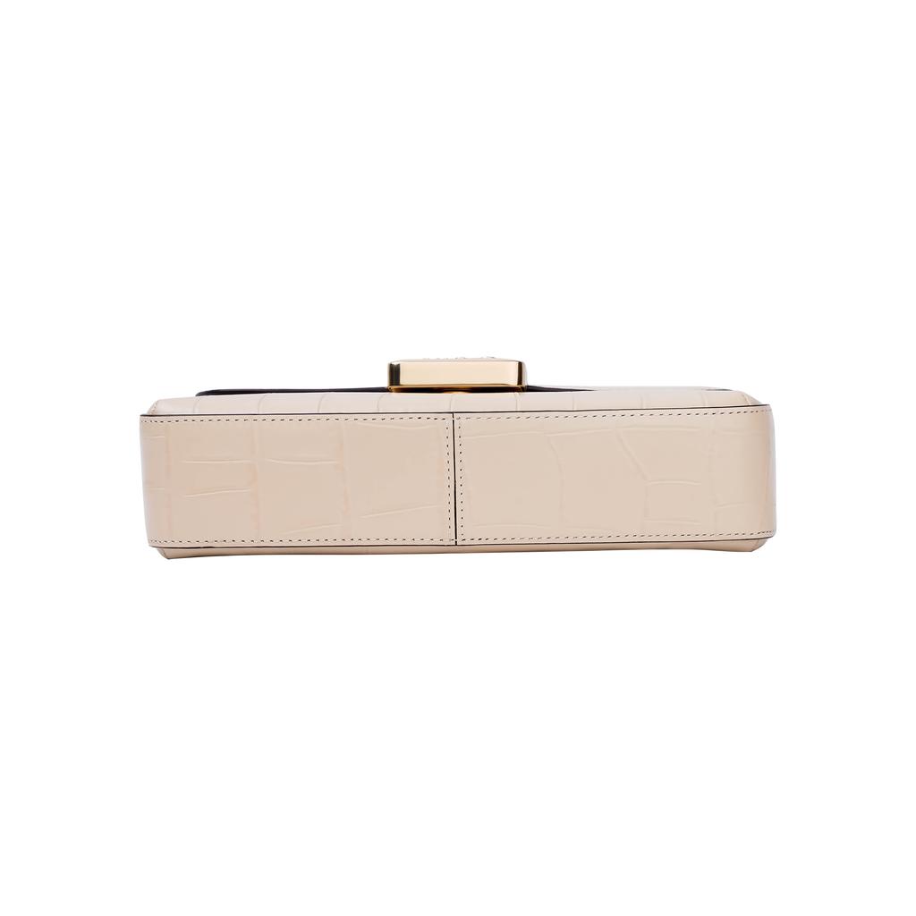 Новая женская мини-сумка COACH Grace из кожи с тиснением под крокодила, сумка через плечо, сумка кроссбоди, белая слоновая кость CF374-IMIVO