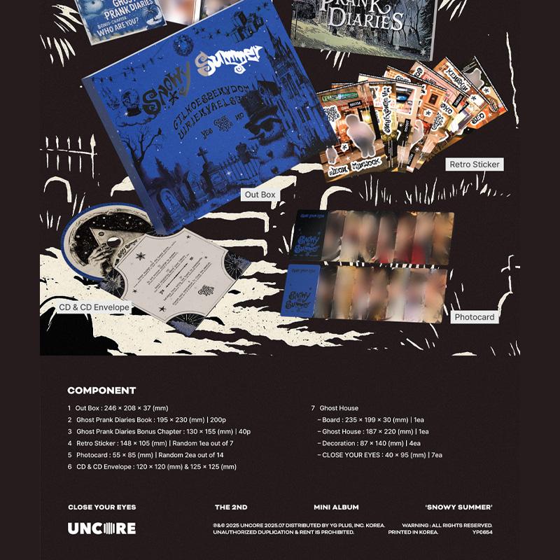 CLOSE YOUR EYES 2-й мини-альбом [Снежное лето] (Версия Ghost Board)