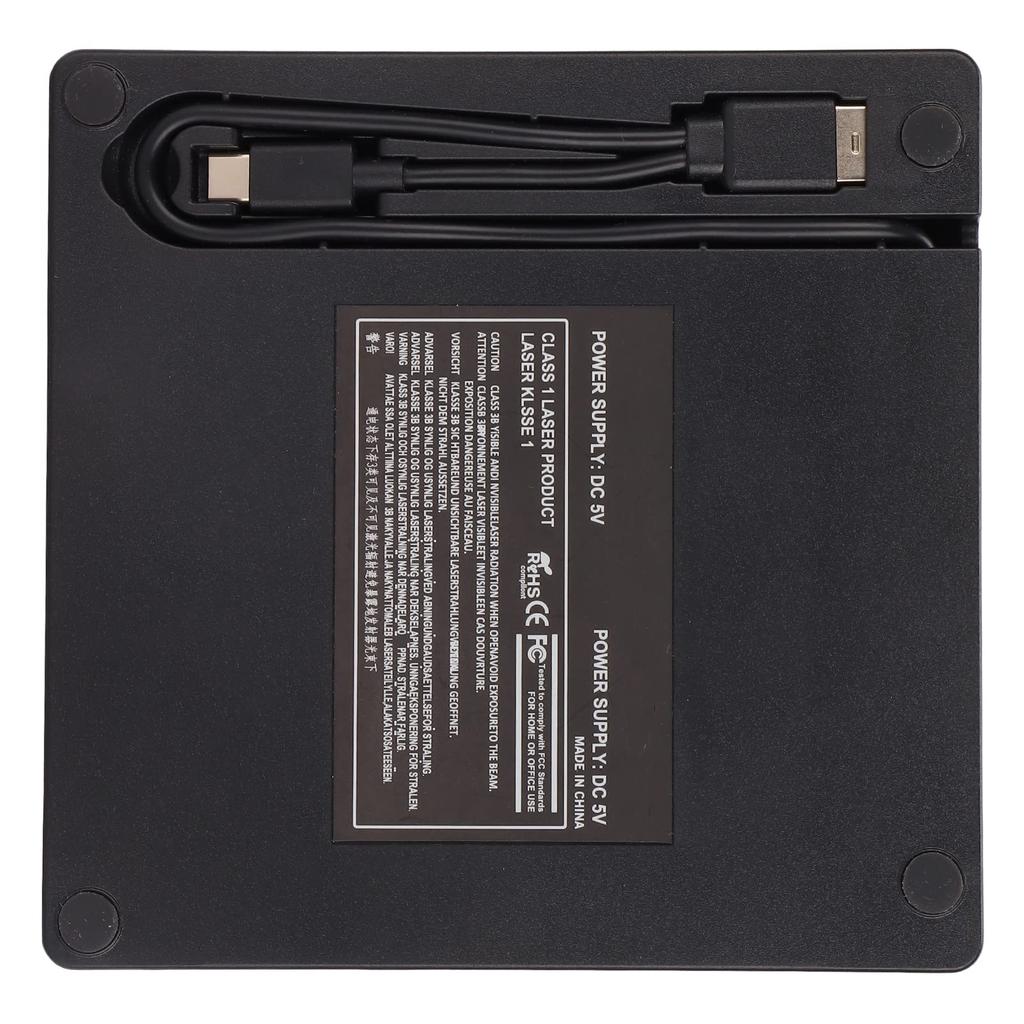 External DVD Drive Removable 5Gbps Laptop Optical Drive Support SATA I Support Power Saving Sleep for SATA DVDRW Drive Box, USB3.0/USB2.0 Enclosure,