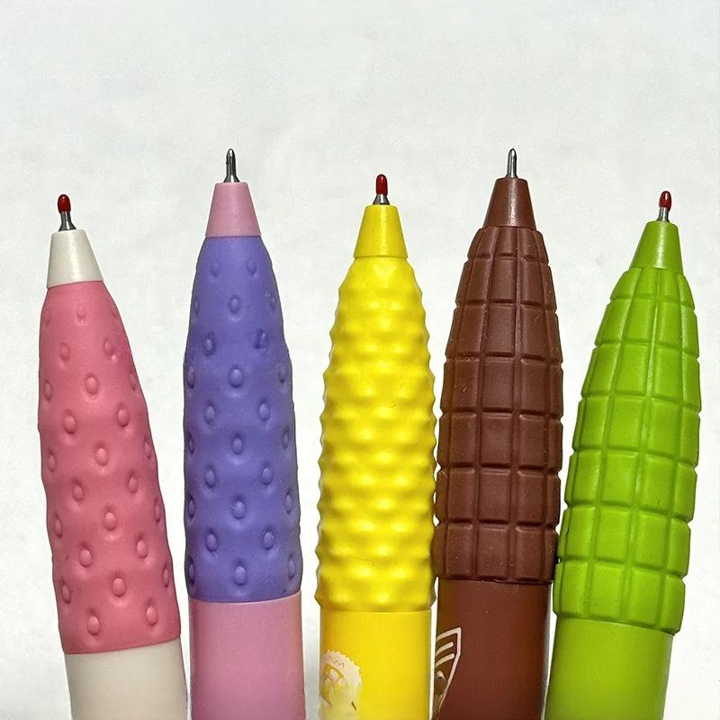 3 шт./кор. креативная гелевая ручка с запахом еды 0,5 мм, быстросохнущая, ручка для записей на экзамене, детский подарок, канцелярские принадлежности для школы