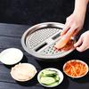 Stainless Steel Multi-Functional Kitchen Grater Set Draining Bowl with Vegetable Washing Mandoline Slicer for Potato