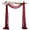 1pc/2pcs 70*550cm Elastic Chiffon Arch  Drapery For Wedding Decoration Stage Background Cloth Gauze
