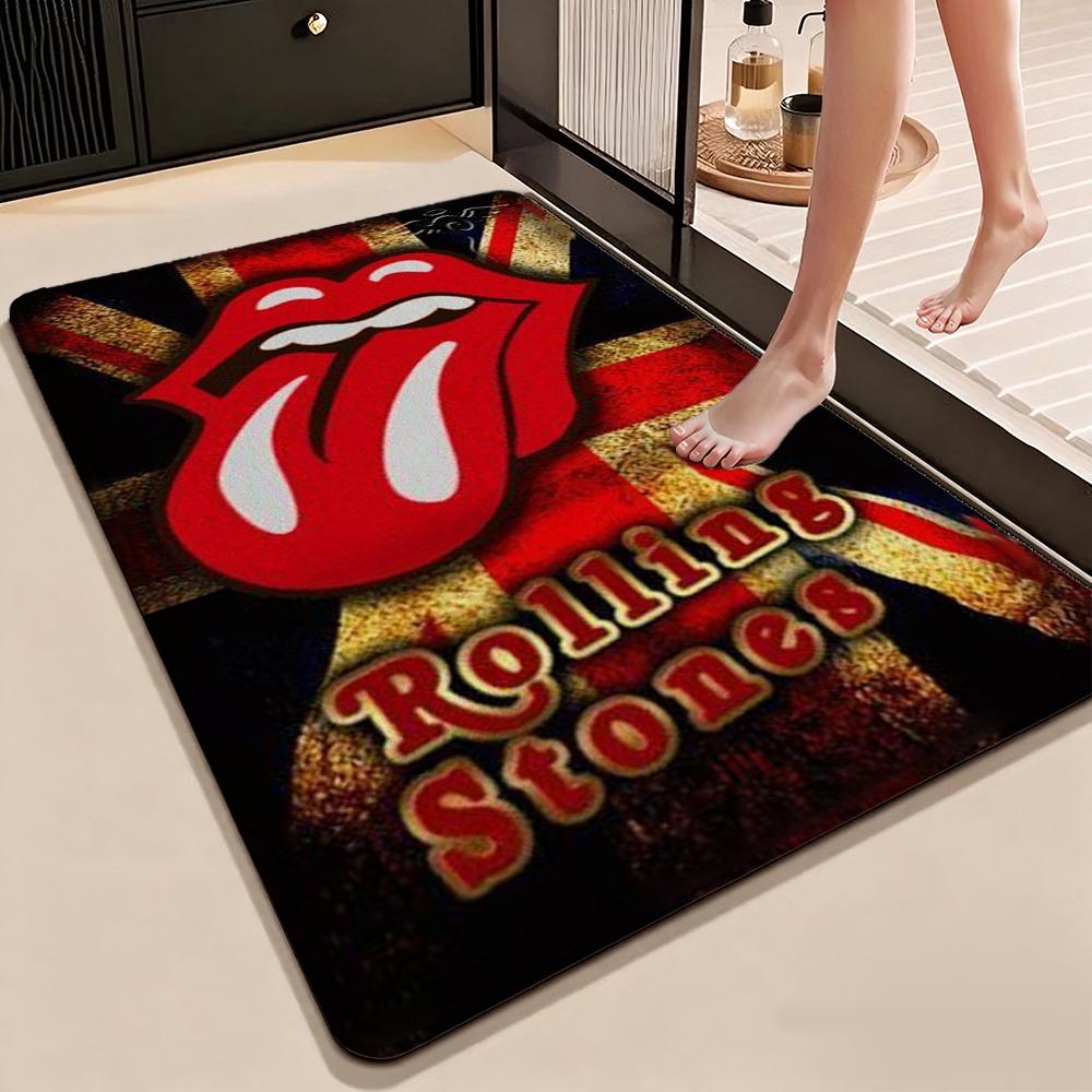 The Rolling Stones Rug Plush Rug Soft Foot Mat Bedroom Rug Anti Fatigue