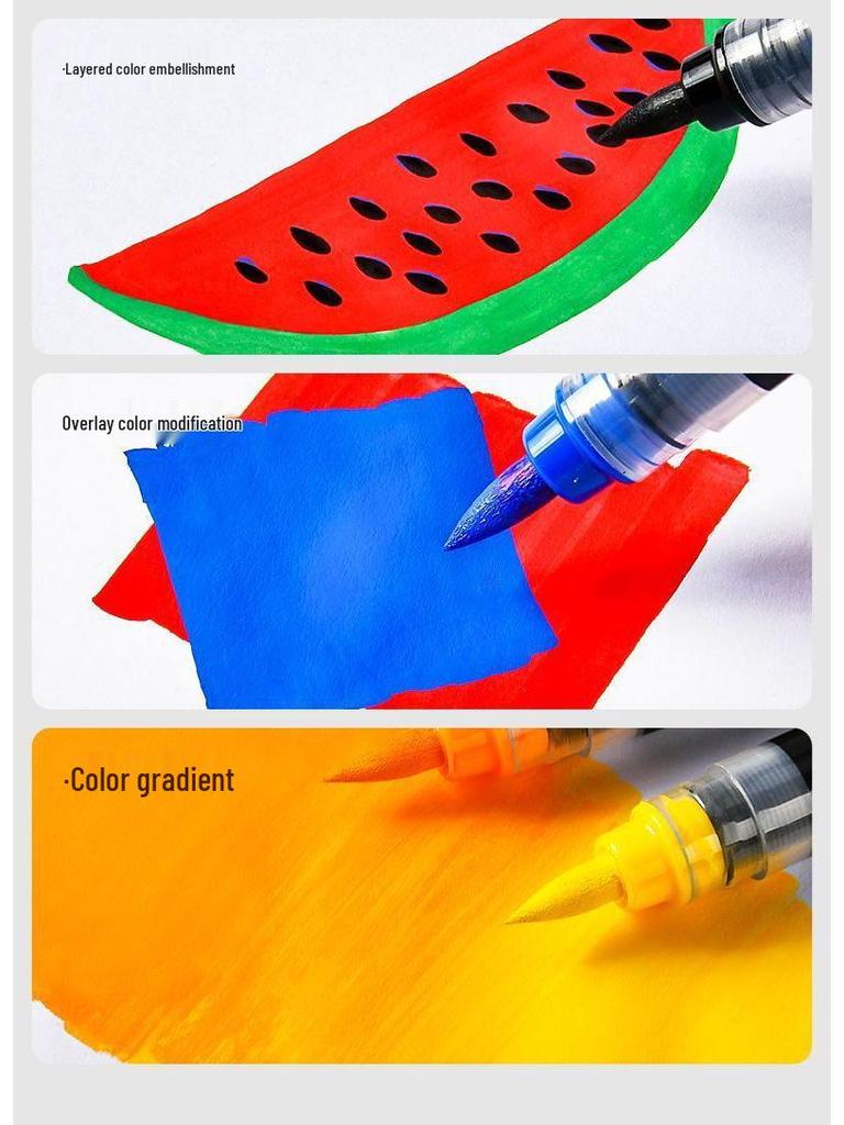 Акриловые маркеры TouchColor с мягким наконечником, разноцветные - Идеально для школьников и детских творческих проектов