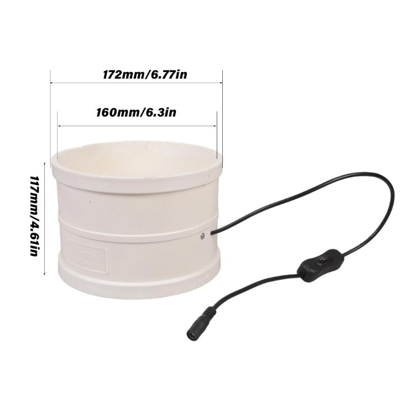 Quiet Operation PVC Pipe Blower 160mm 12V Low Noise 39dB with Easy Connectivity for Bathroom Kitchen Greenhouse Installation