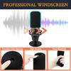 SOULWIT Microphone Foam Cover Pop Filter for HyperX QuadCast QuadCast S QuadCast 2S Wind Screen Replacement Black
