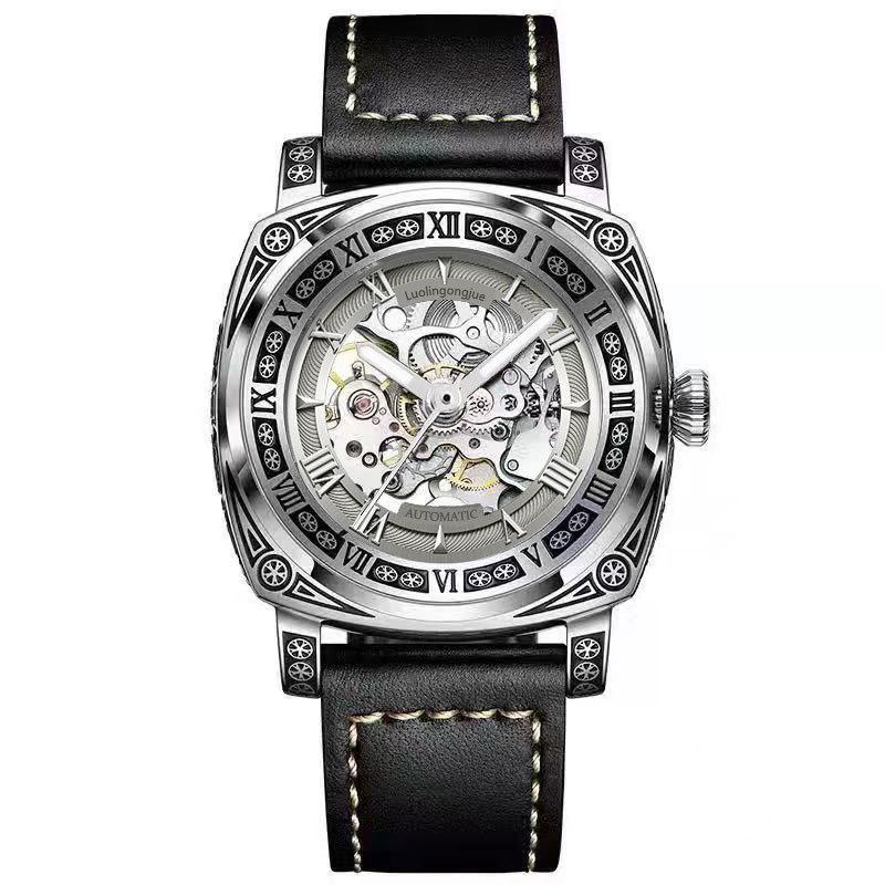 Автоматические механические мужские часы Duke of Lorraine: Модный, деловой дизайн с полостью