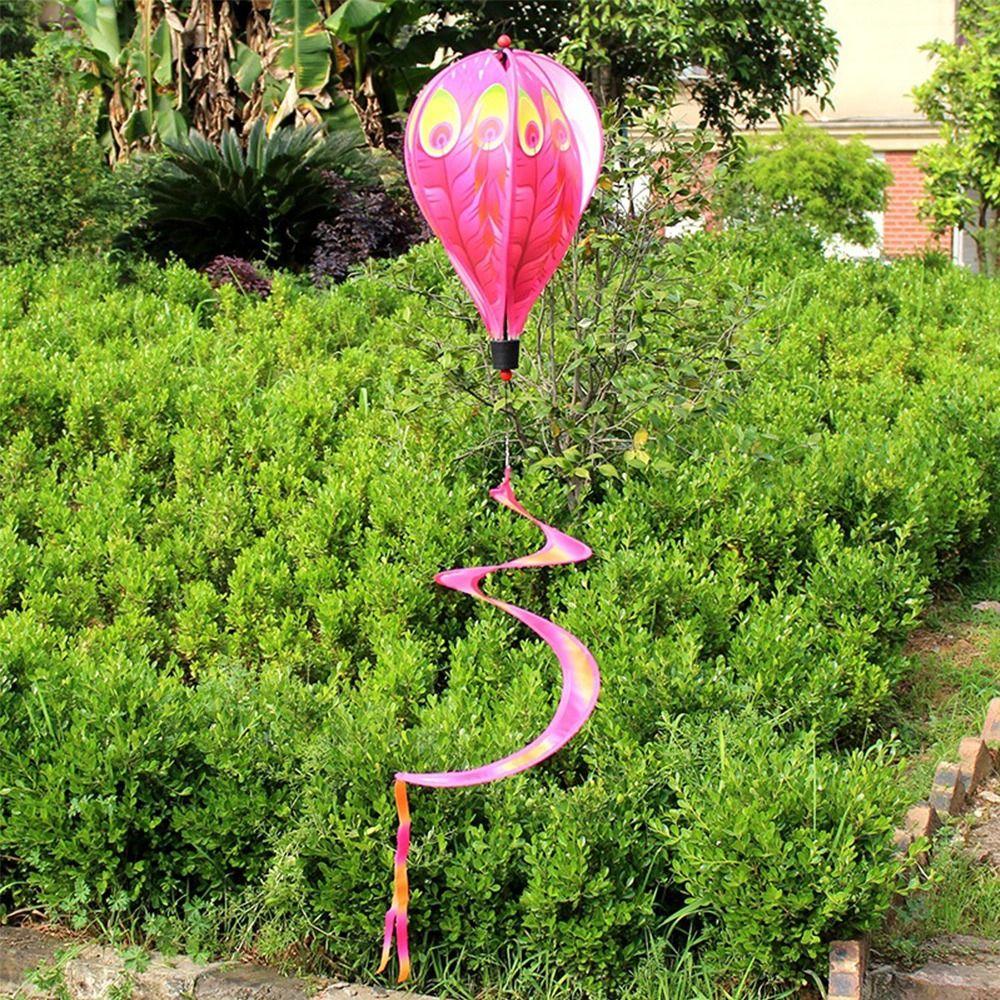 Transparent Material Wind Spinner Rotating Design Garden Windmill Wind Twister Hanging Type