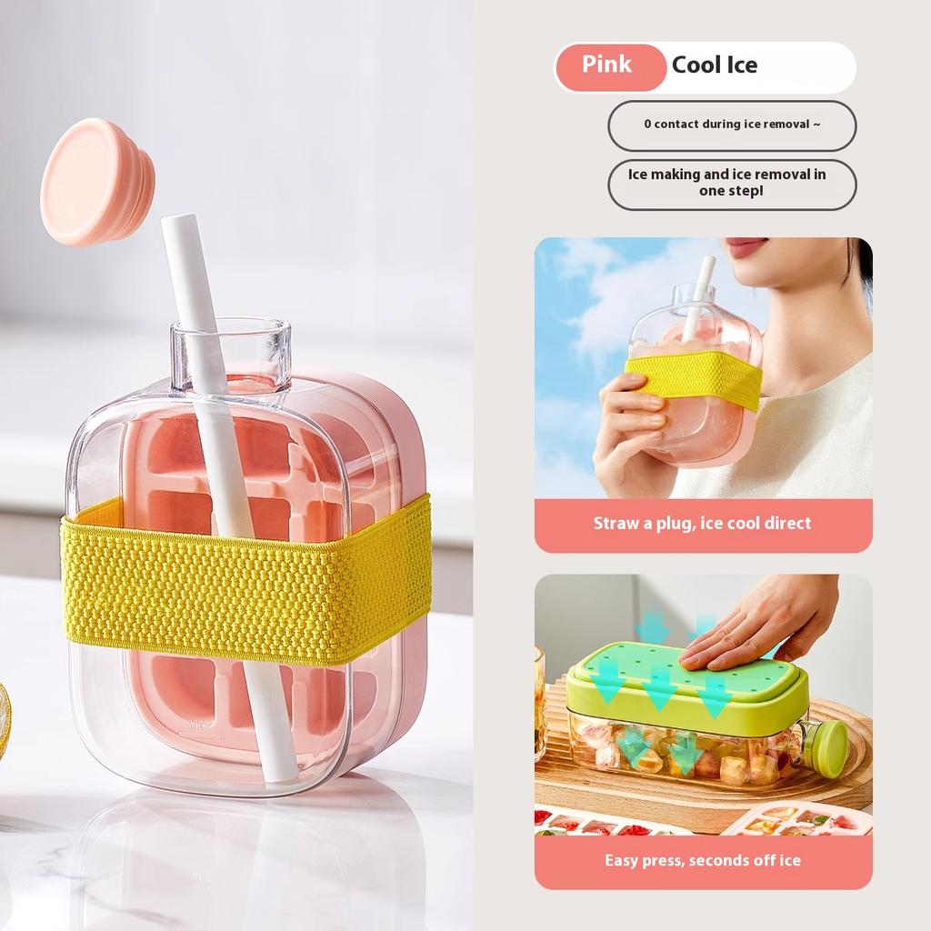 Gianxi Форма для льда Ледяная сетка Бутылка для воды Бытовая Пищевой класс Прессованный лед Коробка для хранения Артефакт для льда