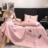 Double-piece and Feather Embroidered Summer Quilt Single Piece Tensile Soft and Comfortable Adult Air Conditioning Quilt