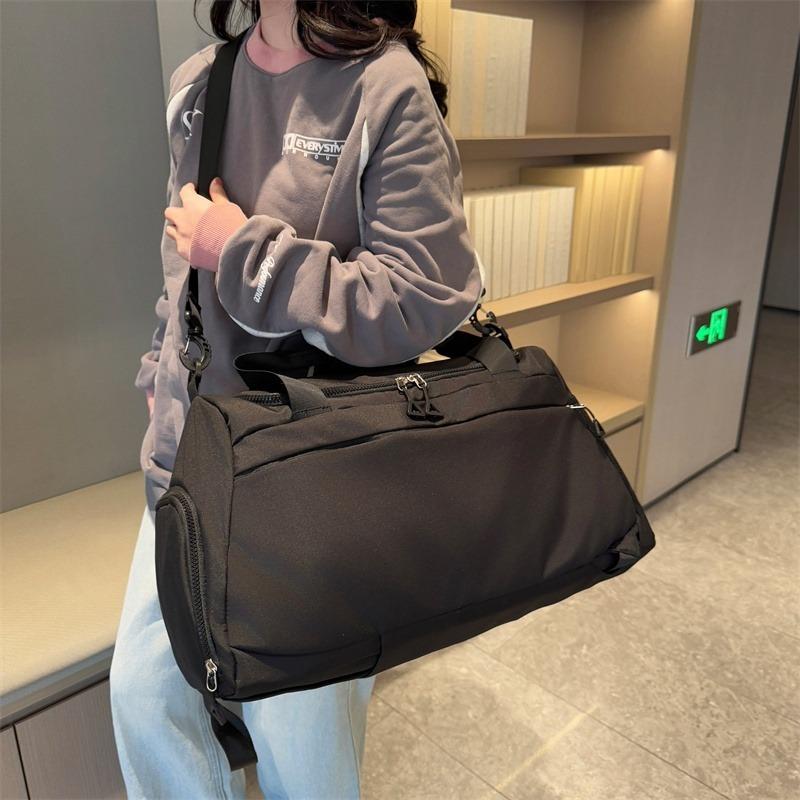 Дорожная сумка-дафл из нейлона большой вместимости с отделением для обуви и разделением на влажное/сухое, многофункциональная спортивная сумка-дафл для мужчин и женщин