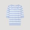 She S miSS Striped Square Neck Short Sleeve Knit SSkpoo21540 Ll