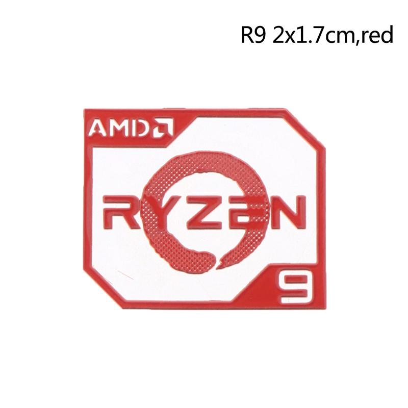 Amd Ruilong Ryzen R9 R7 R5 R3 Vega металлическая наклейка ноутбук настольный логотип наклейка