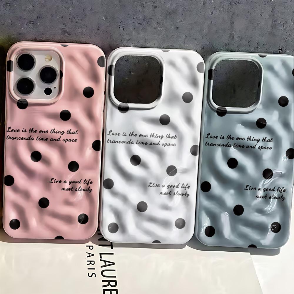 Черный Английский Волна Точка Чехол для Телефона Для Iphone 11 Pro Max 17 Air 16 15 14 Pro 13 12 11 15 Plus Прозрачный Силиконовый Мягкий Чехол