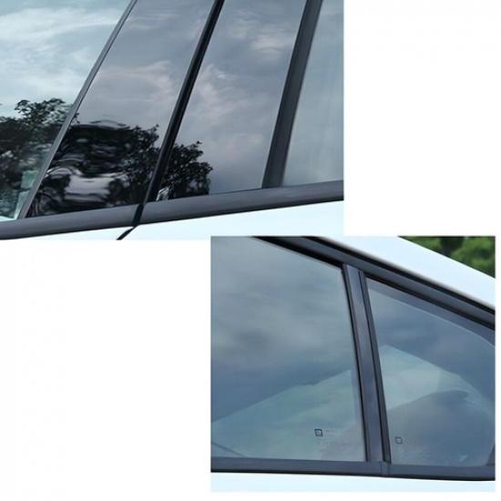 6 шт. Черная накладка на стойку кузова окна, отделка двери для Honda Civic 2006-2011