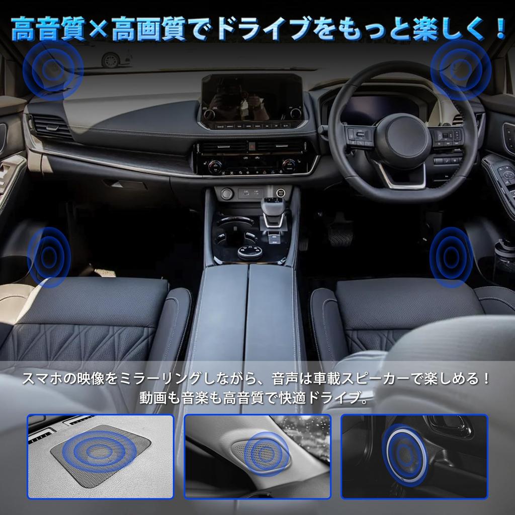 Perrace Touch-Compatible, Mirroring, Wireless Car Play Adapter, Mirroring Smartphone Without HDMI, Two-Way Control of