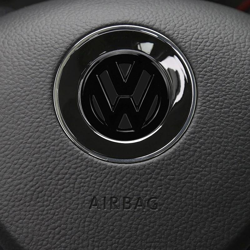Для VW Volkswagen Jetta MK5 Golf модный Автомобильный ABS Пластик Рулевое колесо Логотип Круглый Декоративный Стикер Для Volkswagen VW Golf Polo Jet