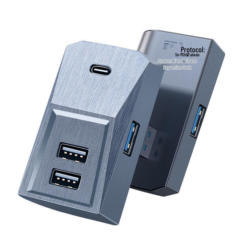 USB Hub Adapter for Tesla Model 3/Y Glove Box and Center Console Expansion