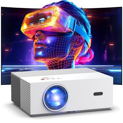 Домашний проектор JOWLURK в апреле 4K Автофокус Коррекция трапецеидальных искажений WiFi 6 Мгновенный Bluetooth Компактный Потолочный Hi-Fi Большой Зум Подключается к Играм и DVD Подарок в комплекте