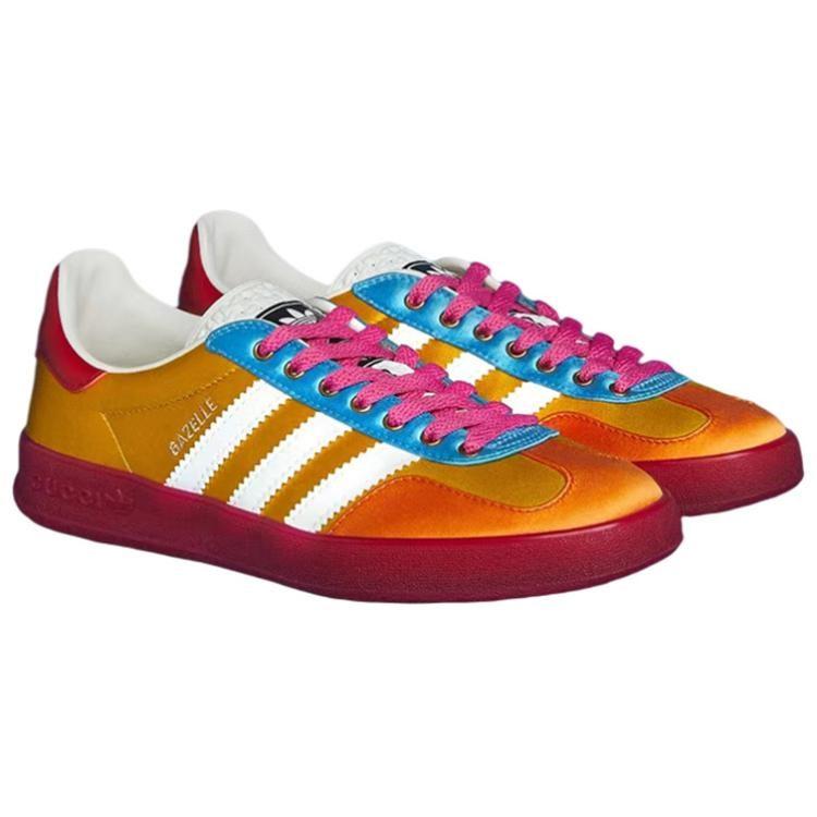 Adidas GUCCI X Женские Gazelle 'Желтый Белый Красный' 707867U7R107560