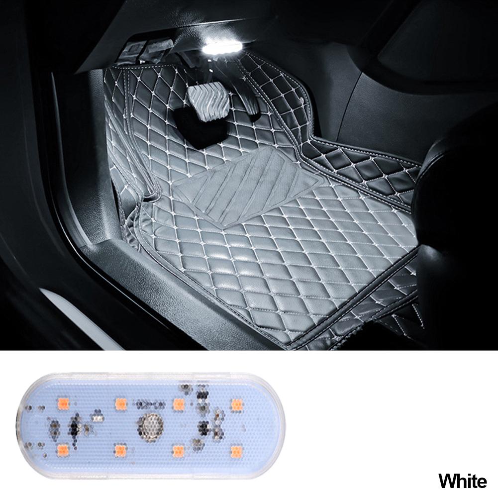 8-светодиодный автомобильный интерьерный фонарь для настроения, сенсорная крыша, беспроводное светодиодное внутреннее освещение, украшение для потолка, освещение автомобиля