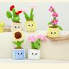 Lifelike Plush Flower Pot Plant Soft Toy Apply Children Gift And Room Decoration