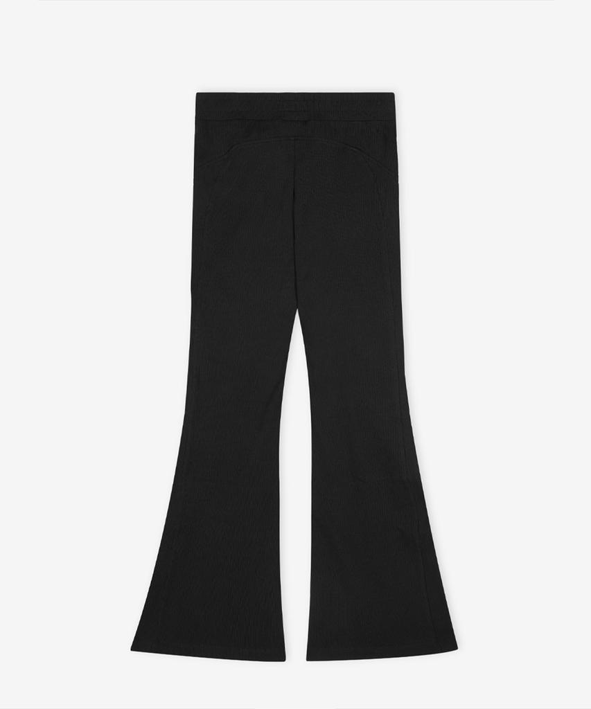 Nyuballanseu Nbmlg2W322 / Женские мягкие свежие брюки bootcut в рубчик (черный)