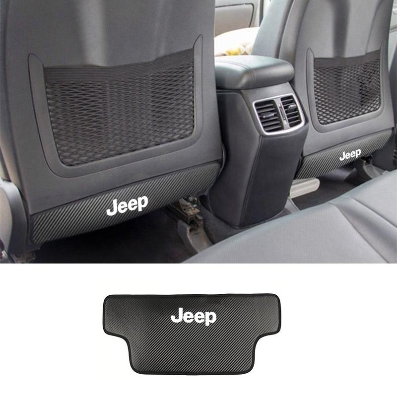 kymb4 Car Seat Back Protector For Children Kids Anti Kick Mud Dirt Pad For Jeep Renegade Compass Grand Cherokee Wrangler jk Gladiator