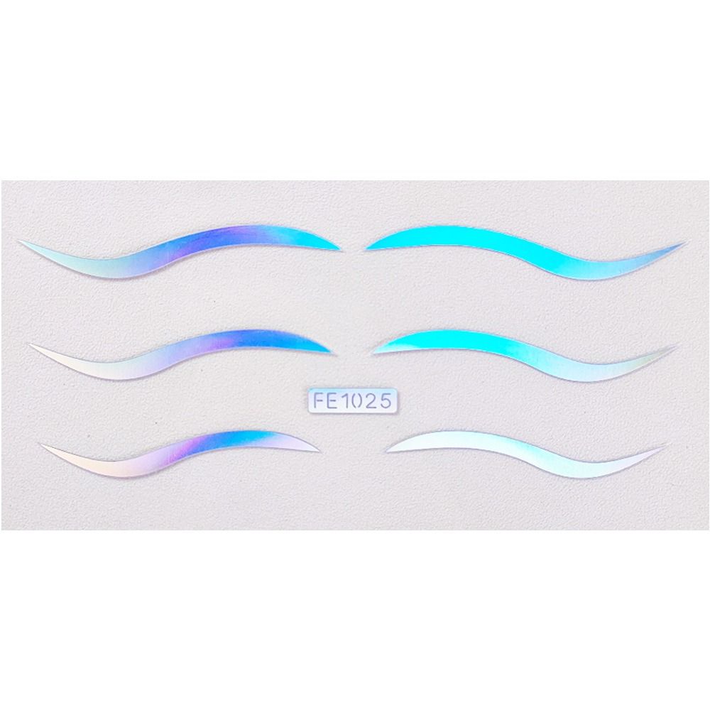 Водостойкая блестящая временная татуировка-наклейка, самоклеящаяся подводка для глаз, наклейка для вечеринки и фестиваля