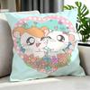 cute Hamtaro Cushion Cover Cushion Cover Set Pcs x x x Pillowcase Decorative Sofa Home Decor