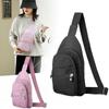 Women Waterproof Sling Bag Chest Pack Crossbody Shoulder Bag Small Rucksack Zip
