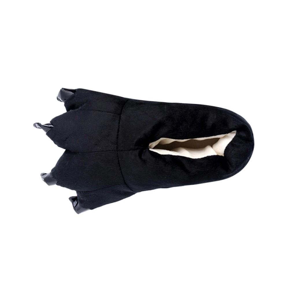 Детские зимние теплые домашние тапочки для маленьких девочек, обувь с забавными лапами и когтями животных