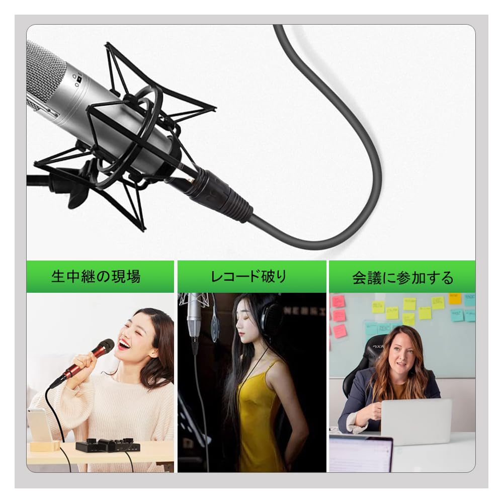 Canon Line 3-контактный XLR «папа» — «мама» микрофонный кабель, DMX-кабель патч-корд, бескислородная медь, 3 м, для записи микрофона, профессиональной записи,