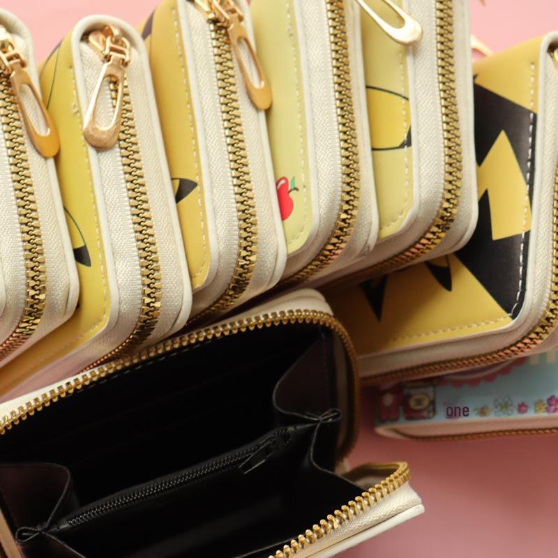 Кошелек для монет в виде милого корейского мультяшного гамбургера - аниме-кошелек на молнии и держатель для карт для студенток (2025)