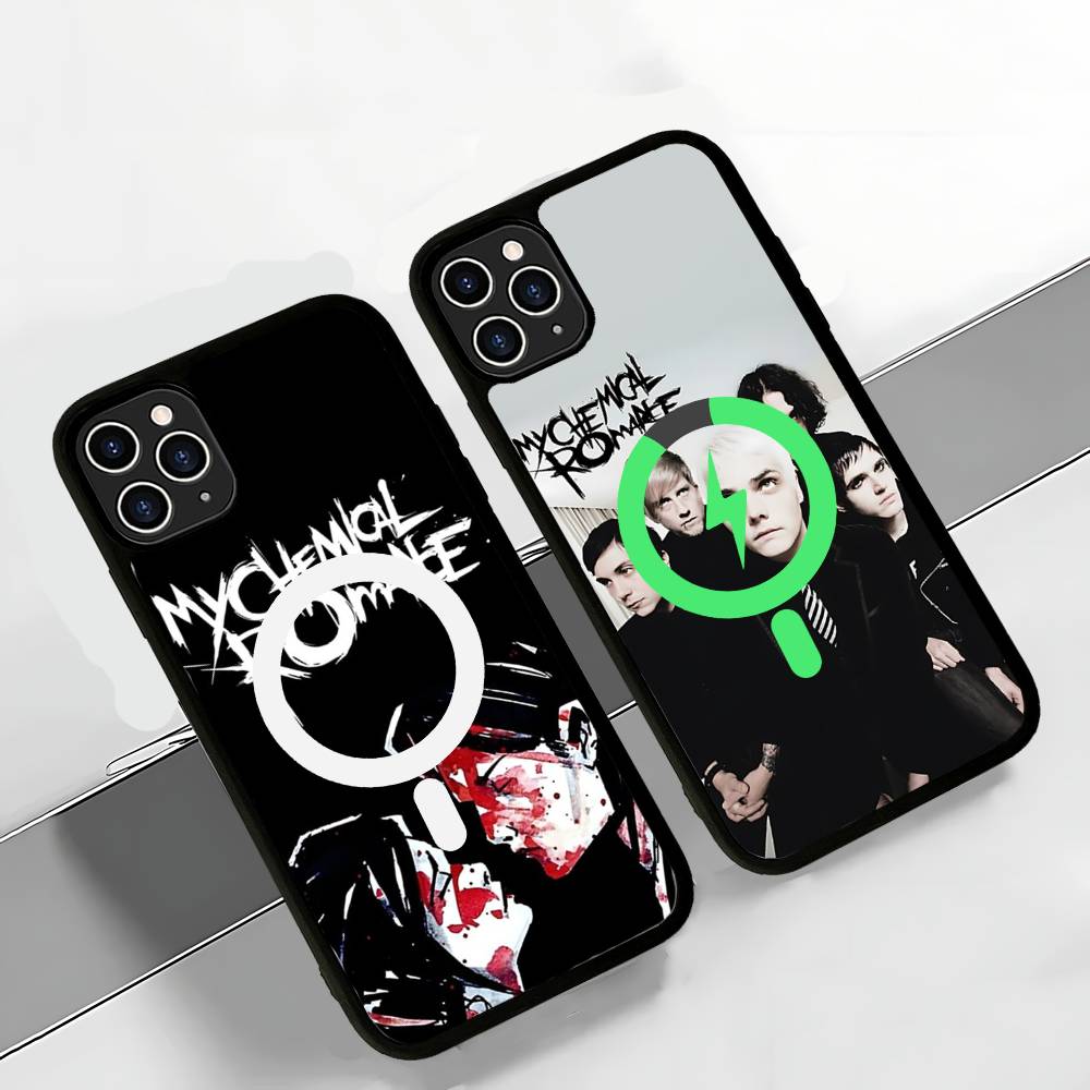 My Chemical Romance Rock Band Magnetic Case For IPhone 17 16 14 13 12 11 15 Pro Max Plus Wireless Charge Phone Cover