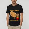 Funny Potato Farting Frenc T Shirt Summer Trendy Cool TShirts Unisex Cotton ONeck Clothing Short Sleeve Streetwear Tops