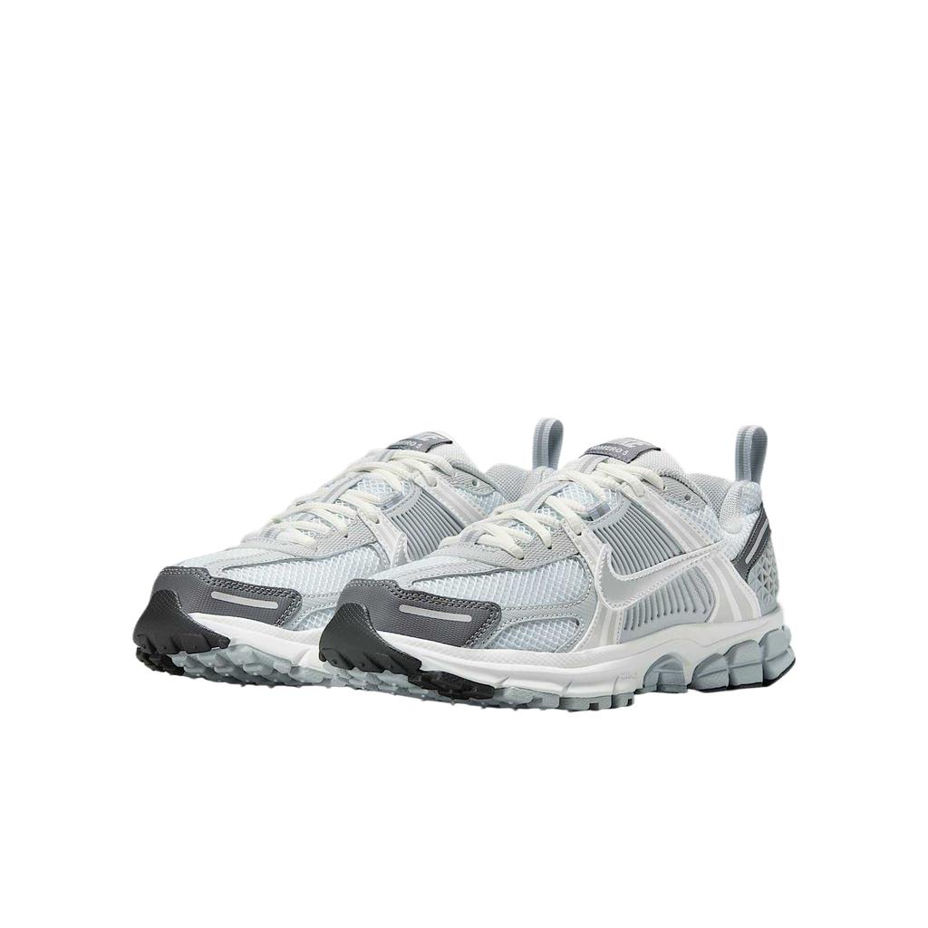 Nike Vomero 5 Synthetic Leather Comfortable Versatile Trendy Fashion Durable Low-Top Training Shoes Kids Sneaker Silver White HF6998-008