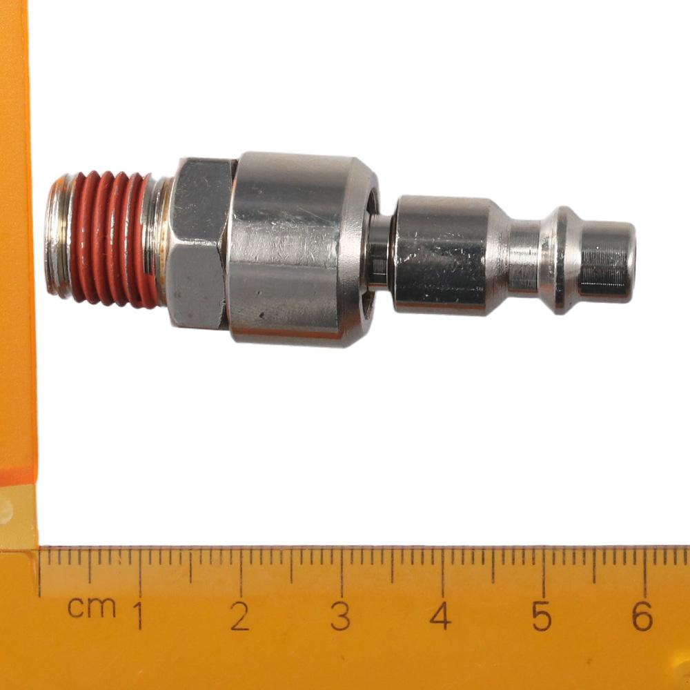2PCS Male Thread Air Hose Fittings Flexible Swivel Air Plug Swivel Coupler and Plug Pneumatic Tools