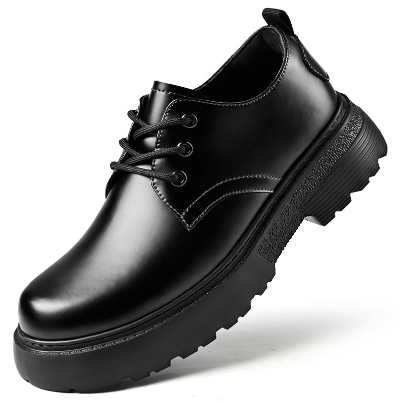 Оксфорды Деловые Мужские Свадебные Кожаные Туфли Мужские Лифты Увеличение Роста 5см Большие Размеры 38-46