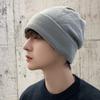 Hat Men's Autumn and Winter Warm Wool Hat Big Head Circumference Knitted Hat Trendy Brand Cotton Hat Velvet Men's Winter Cold Hat Women