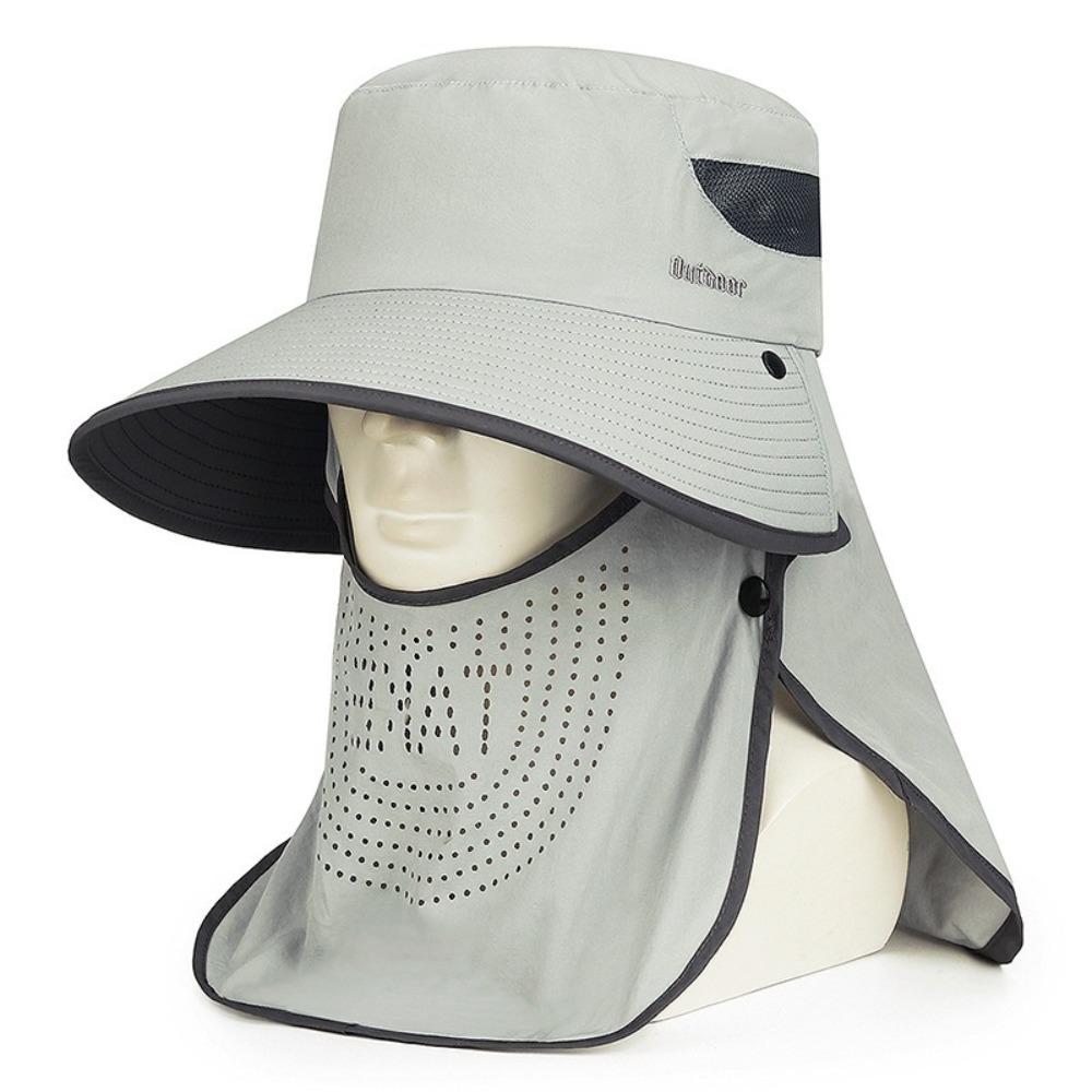 Дышащая шляпа-ведро для защиты лица и шеи, рыболовная шляпа, новая солнцезащитная шляпа для спорта на открытом воздухе