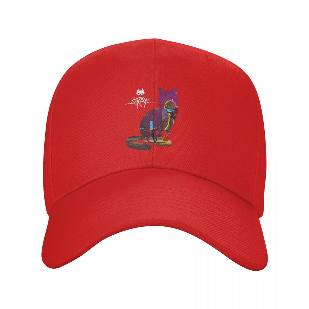 Игра Stray Логотип-силуэт кота Бейсболки Snapback Мужские Женские Шляпы Повседневная Кепка Хип-Хоп Бейсболка Кепка