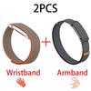 2 шт. Спортивный ремешок для часов из нейлоновой оплетки для Google Fitbit Air, браслет с пряжкой-бабочкой, быстросохнущий, дышащий, спортивный ремешок на запястье и для руки