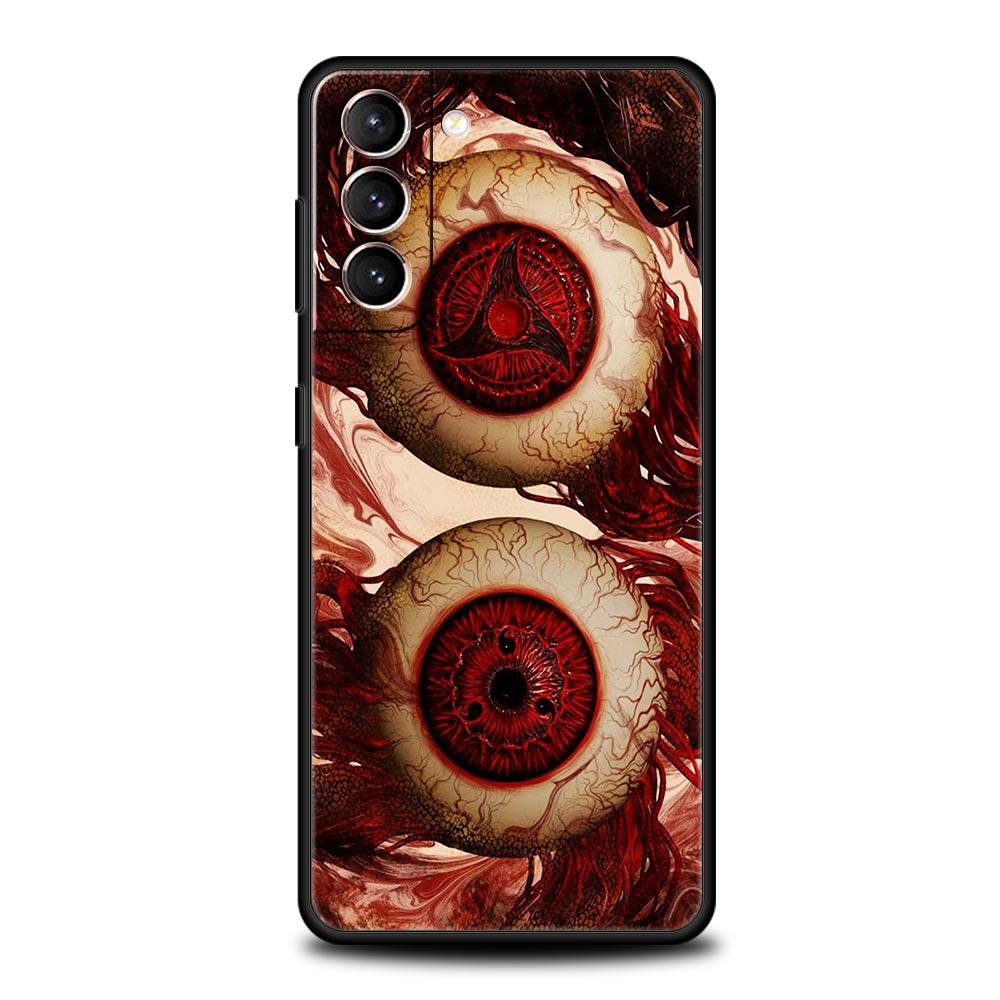 Spooky Scary Red Eye Phone Case Cover for Samsung Galaxy S26 S25 S24 S23 S22 S20 S21 FE Ultra S25 Edge Plus 5G Soft TPU Shell