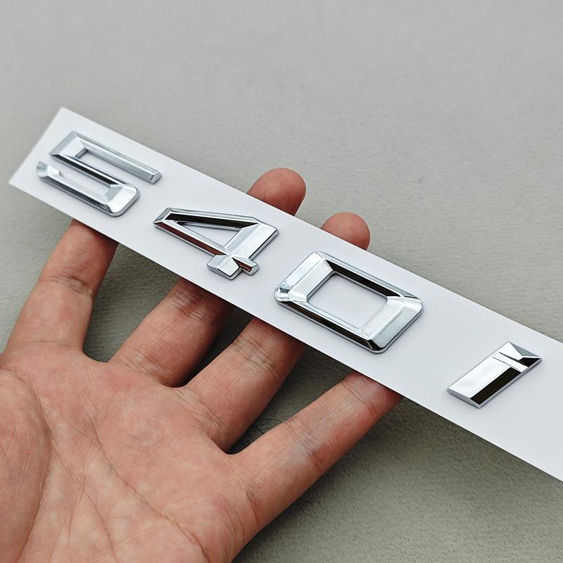3D ABS Car Letters Logo 520i 530i 540i Rear Trunk Badge Sticker Decals For BMW 5 Series 520i 530i 540i G30 Auto Tail Marking