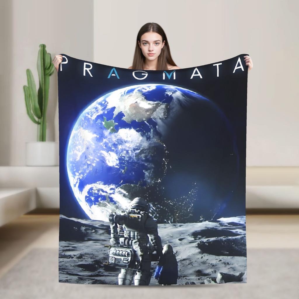 Pragmata Duo- Diana & Hugh Chibi Style Blankets Super Soft Throw Blanket Spring Couch Chair Sofa Bed Comfortable Bedspread