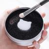 Портативный набор для чистки кистей для макияжа 1 коробка + 4 сменных блока со спонжем и футляром для сухой чистки для быстрого удаления остатков пудры