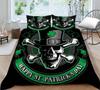 Home Bed Set Skull Print Pillowcase Bedspreads Soft Duvet Cover Queen King Size Teen Boy Girl 3D Soft Quilt Cover