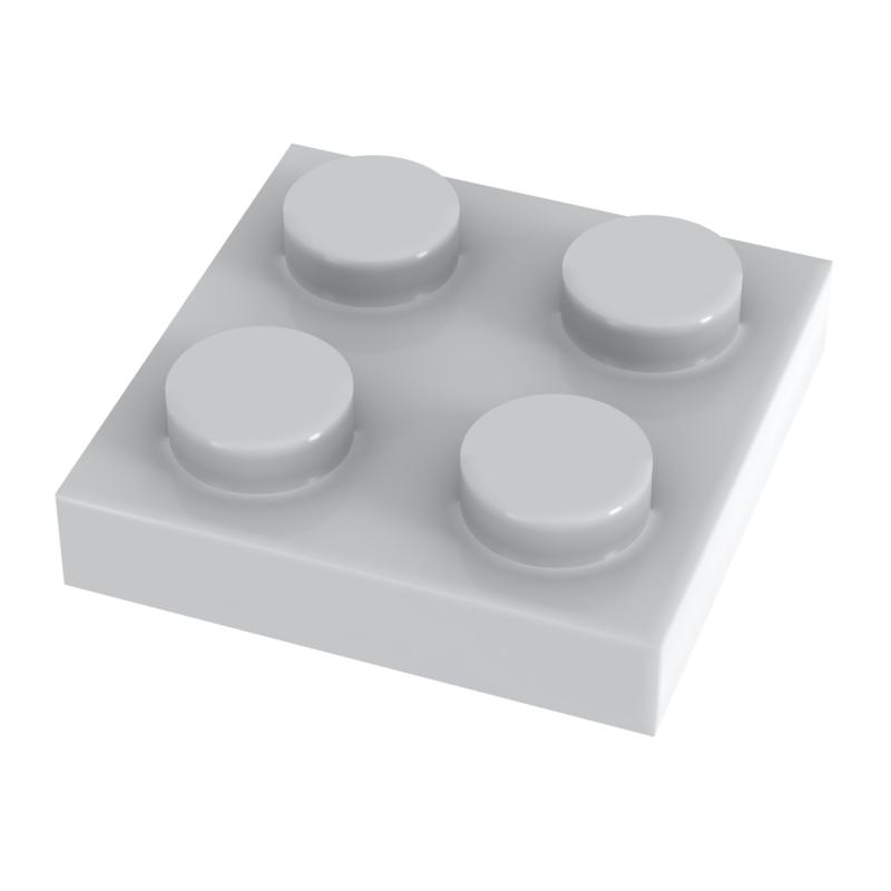 [Funbrick] 50 шт. Пластина 2x2 3022 Совместимо с Строительными Блоками Известного Бренда Классические Строительные Блоки Игрушки MOC DIY