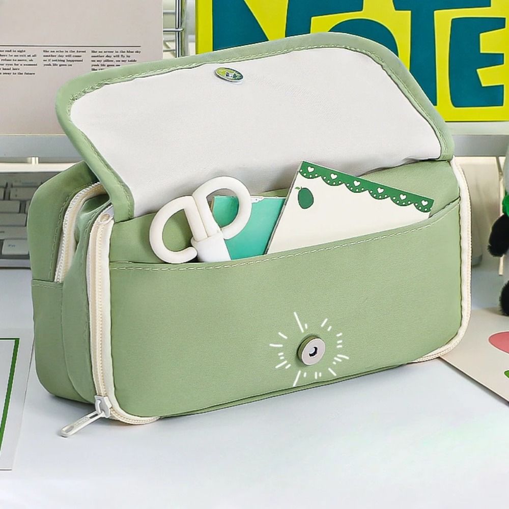 Многофункциональные пеналы Panda с передним карманом, сумка для хранения канцелярских принадлежностей, офисные принадлежности